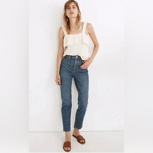 Madewell Denim - MADEWELL Women's Beige Ruffled Tank Top XSmall